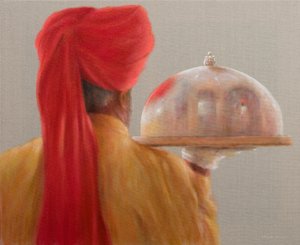 Garçom, Rambagh Palace, 2010 (acrílico sobre tela)